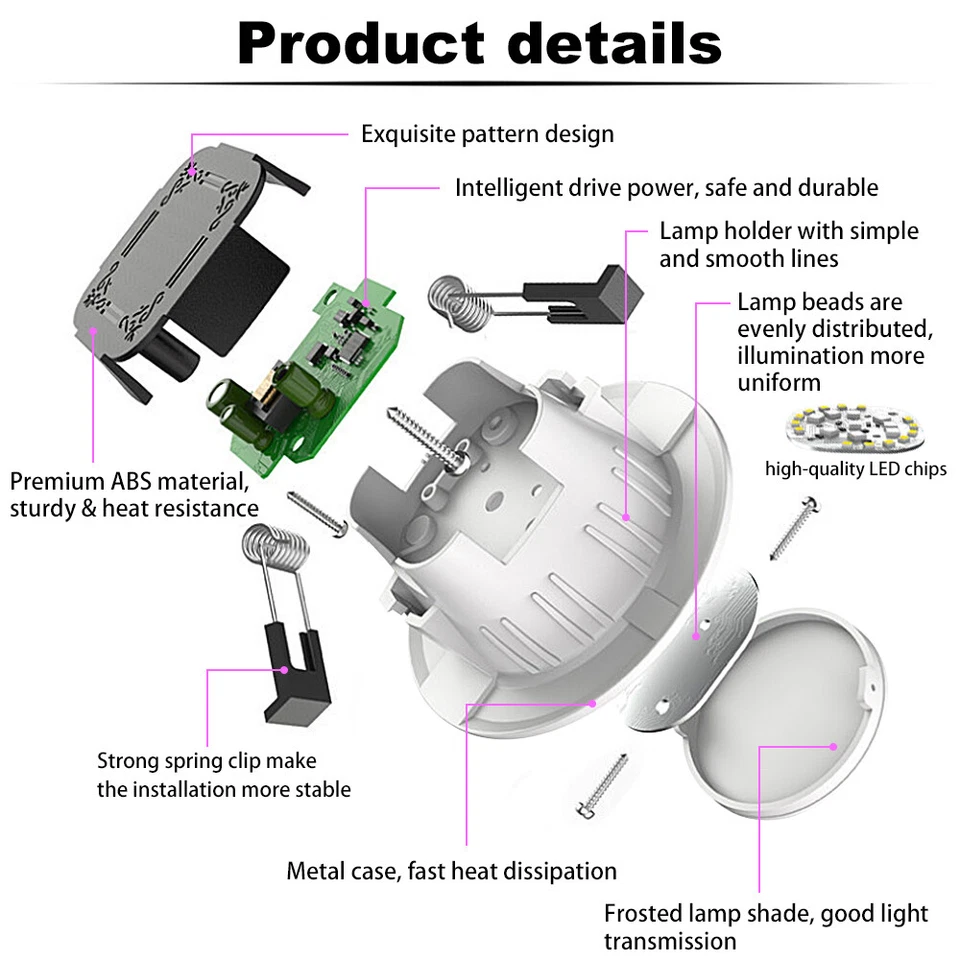 1-10x Smart BT RGB+CCT LED Einbauspots Strahler Einbauleuchten Lampe Deckenspots - Bild 2 von 4