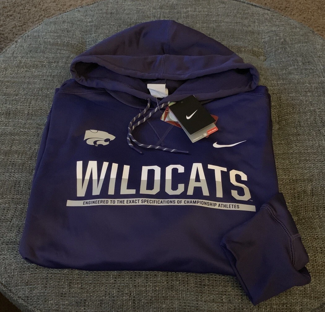 Nwt Nike Thermafit Kansas State Wildcats Hoodie Big&Tall Size 3XL Purple T12