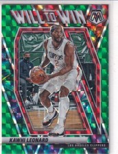 2020-21 Panini Mosaic #3 Kawhi Leonard Will to Win Mosaic Green