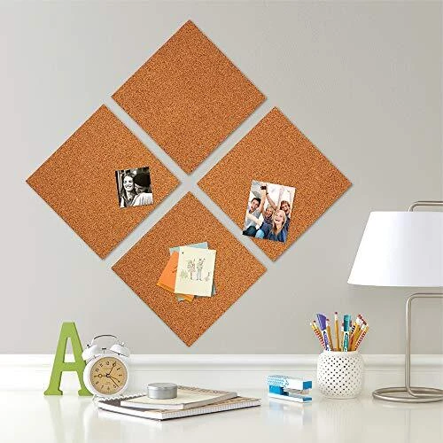 Natural Cork Boards for Wall Bulletin Board Cork Tiles 12x12 Inches - Image 2 of 4