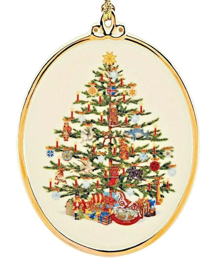 Lenox Iceland 2020 Trees Around the World Ornament Oval Shaped New