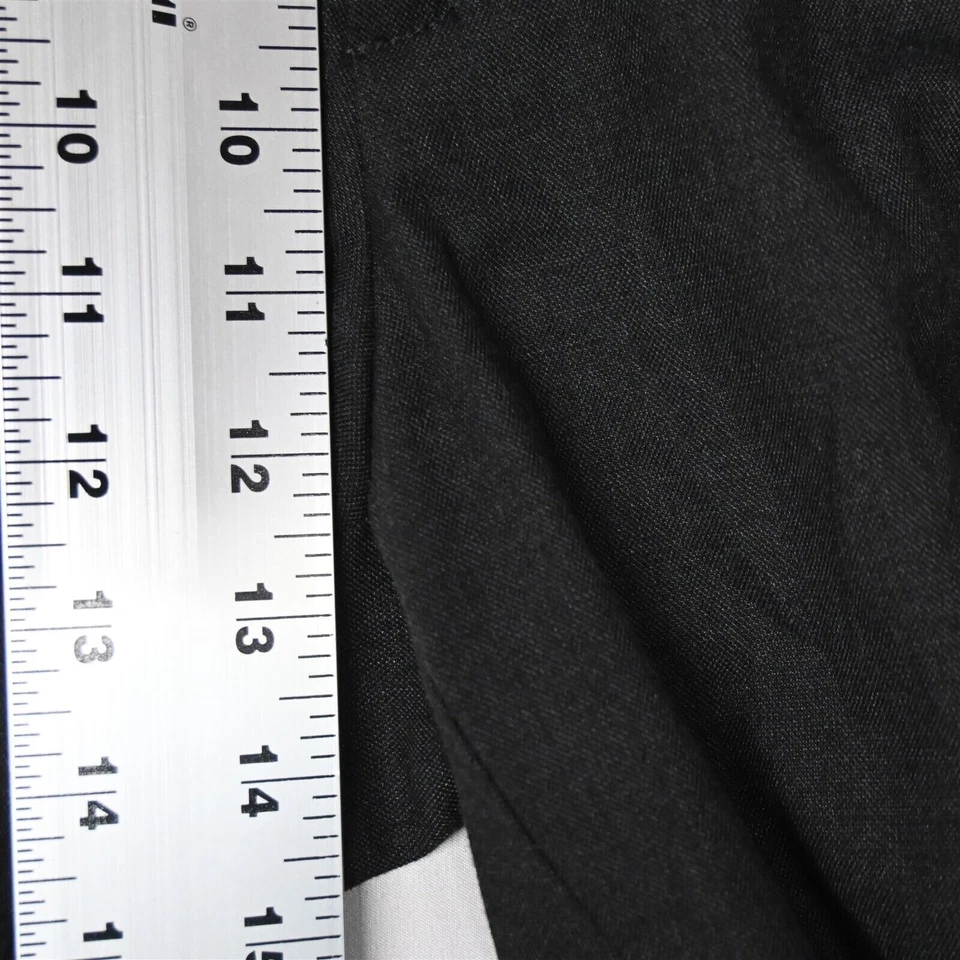 Pantalones de vestir para hombre Saddlebred 42x32 gris cintura expansiva plisados con puños Foto 3 de 4