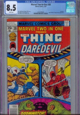 MARVEL TWO-IN-ONE #38 CGC 8.5, 1978, DAREDEVIL APPEARANCE