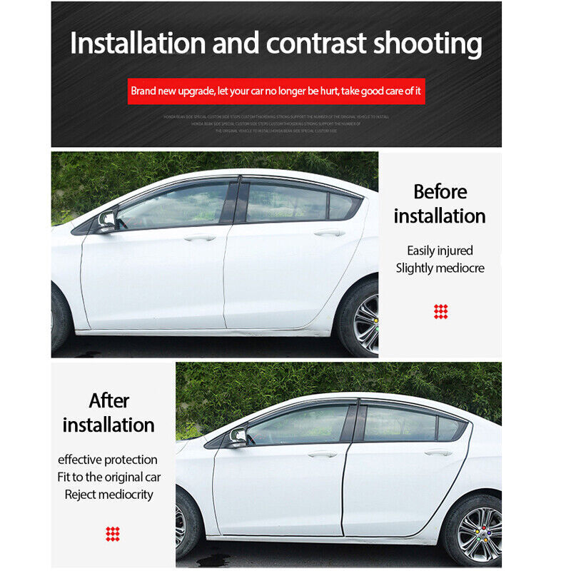 Lower Car & Truck Sun Visor Strips 13ft B-Shape Universal Rubber - Foto 4