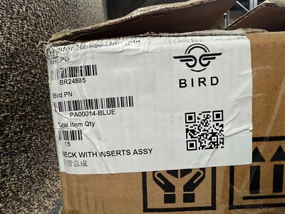 Lot De 15 Cols De Trottinette électrique Bird PA000014-BLUE Avec Inserts - Neuf Boîte Ouverte