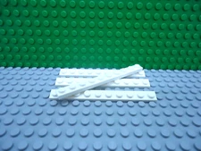 Lego 4 White 1x10 base plate NEW
