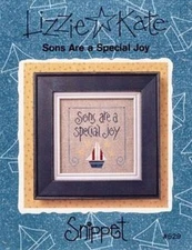 LIZZIE KATE: SONS ARE A SPECIAL JOY CROSS STITCH PATTERN