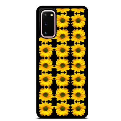 Yellow Sunflower Pattern Case Cover Samsung Galaxy Note 20 Ultra 10 Plus 9 8