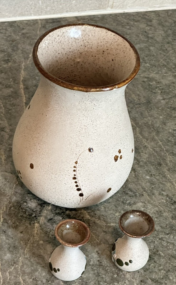 Vintage Tonalá Netzi Mexico Sandstone Folk Art Pottery Hand