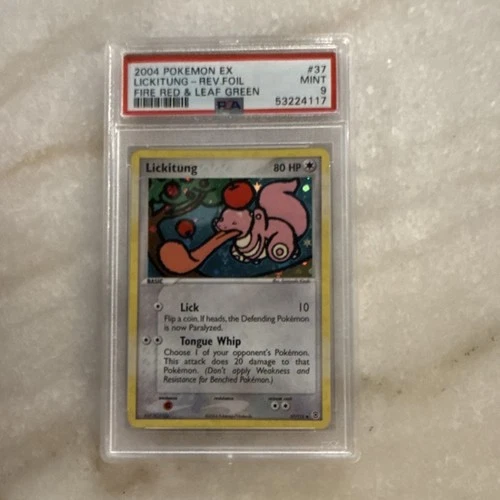 2004 Pokemon TCG EX FireRed & LeafGreen Lickitung 37/112 Rev Holo PSA 9