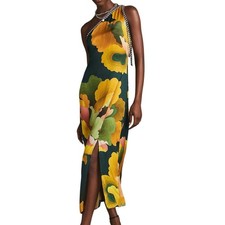 Farm Rio x Anthropologie Printed One-Shoulder Dress Size M