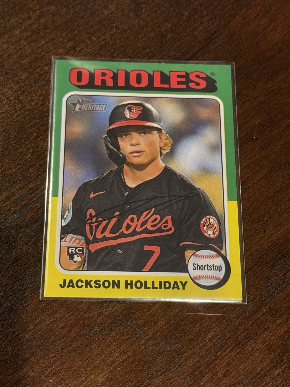 2024 Topps Heritage Jackson Holliday #692 RC (D)