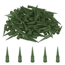 120Pcs 1.55mm Plastic Tapered Pinhead, 14 Gauge TT Blunt Tip, Transparent Olive