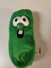 Veggie Tales-Larry The Cucumber-Plush-Beanbag-7"Tall-Vintage-As Shown