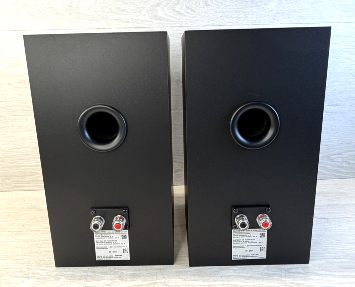 Sony SS-CS5 Bookshelf Speakers 100W RMS Wired Black 3-Way