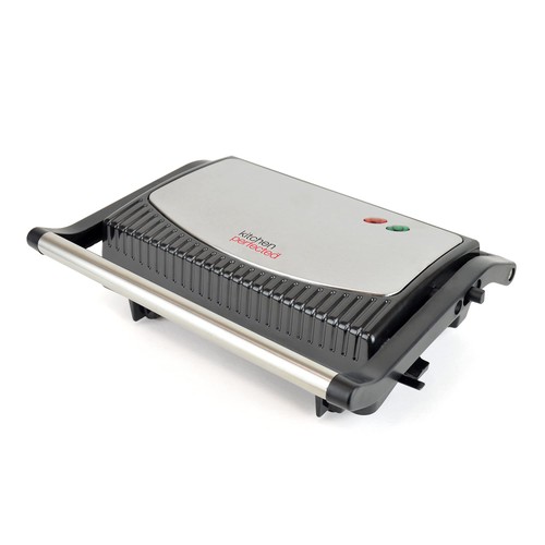 KitchenPerfected Health Grill and Panini Press - Black Steel - E2701BK 