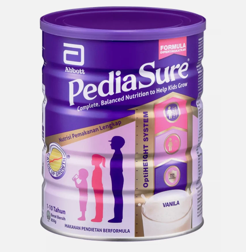 2 X Suplemento nutricional infantil Pedia Sure para el crecimiento - vainilla (850 g) Foto 2 de 4