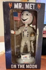 Mets Mr. Met On the Moon Bobblehead w/ Box Plastic MLB Baseball Figurine