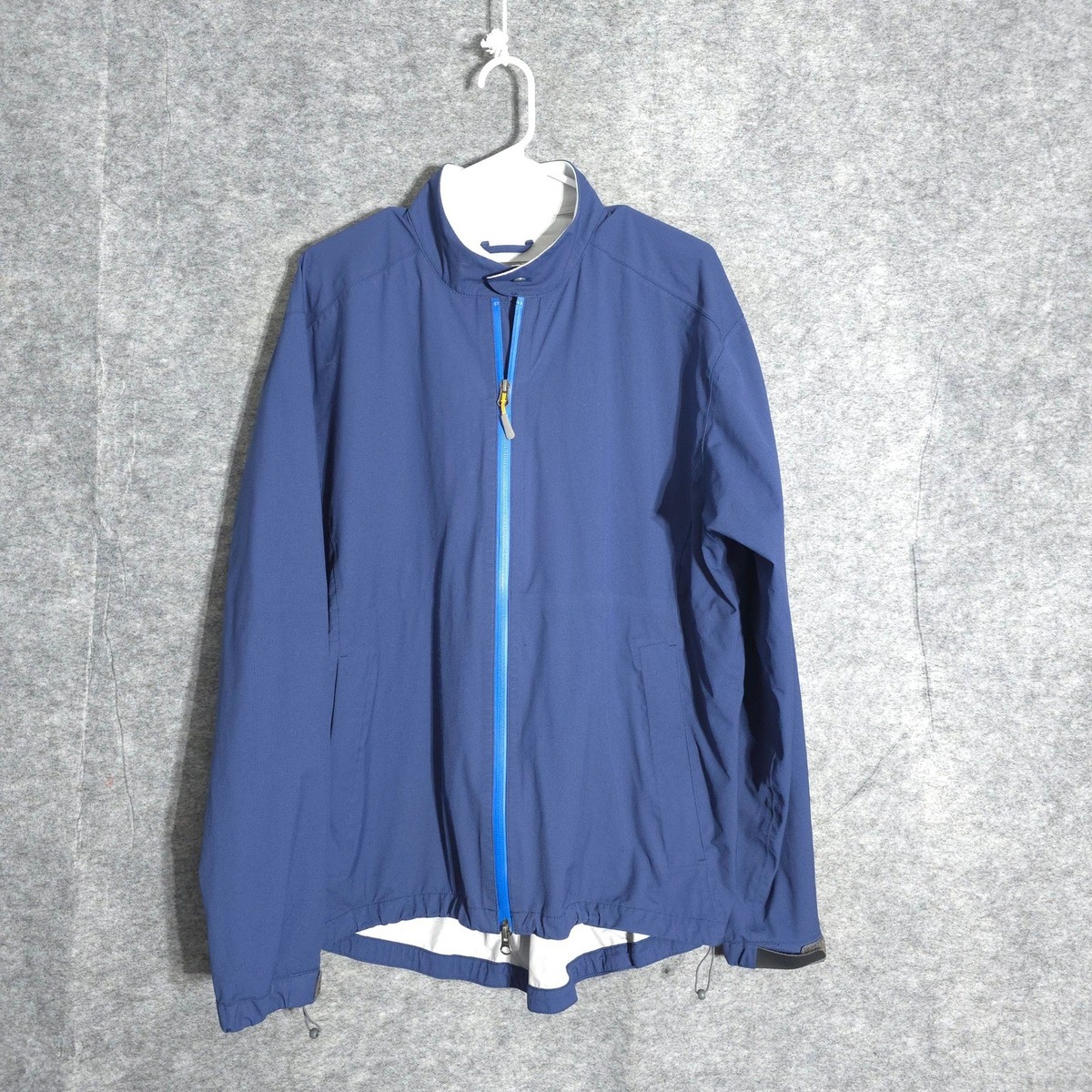Peter Millar Rain Jacket Mens Large Blue Northern Trust Waterproof