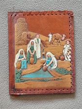 COUVRE LIVRE ANCIEN EN CUIR /