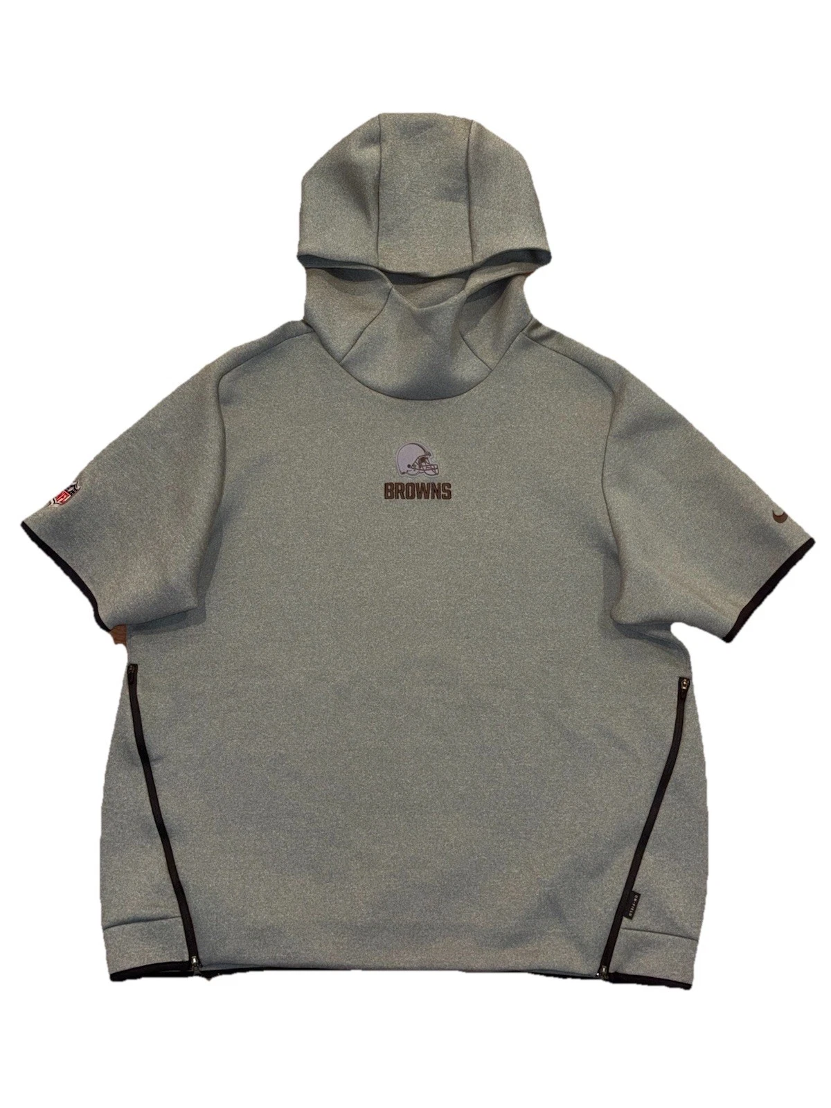 Men’s Nike NFL Cleveland Browns Sideline Thermal Repel Hoodie Gray Men’s XL