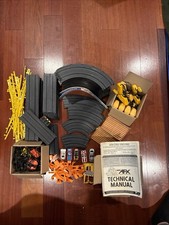 Lot Of Vintage 1970s Aurora Model Motoring Slot Car Track Untested