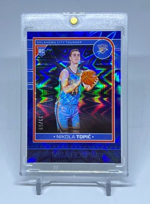 NIKOLA TOPIC 2024-25 Panini NBA Hoops #242 Blue Explosion RC /59 OKC COLOR MATCH