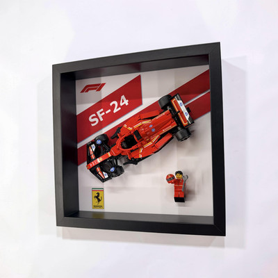 Display Rahmen für LEGO  Speed Champions Ferrari SF-24 F1 Rennwagen 77242