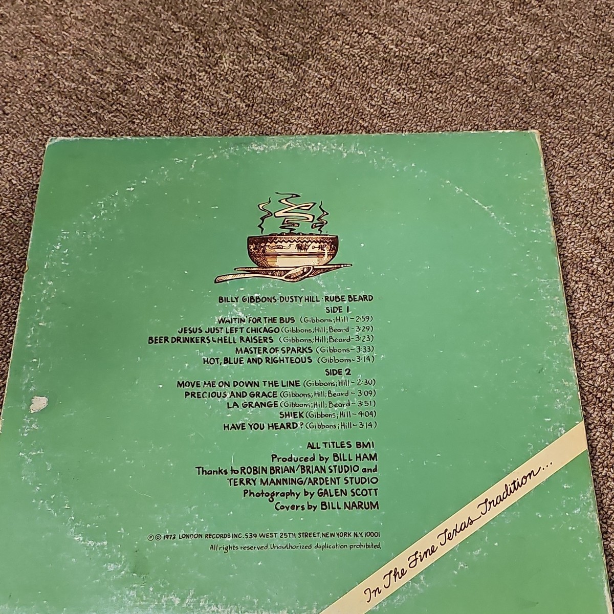 US Orig/LP/ZZ Top/Tres Hombres/初回青銀ラベル ZZ Top Vinyl Art - Tres Hombres Album - Etsy