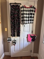 Dance Pants W/ 2 Tops Jazz Tap 2 Upper Armbands - Leo s Sz. Adult Small