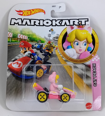 Hot Wheels Mario Kart - Cat Peach - Standard Kart - GRN13 - viele Lagerspuren