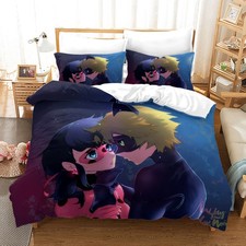 Roter Marienkäfer Superheldin Bettwäsche Set 38.Individuell Bettbezug+Kissenbez.