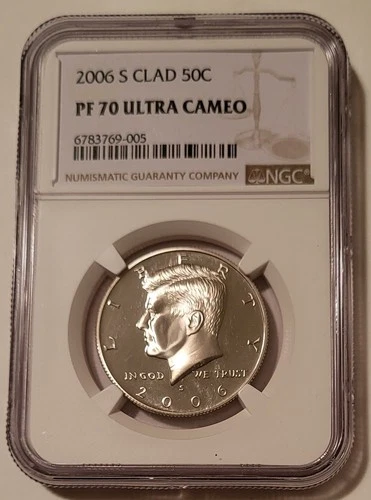 2006 S Clad Kennedy Half Dollar Proof PF70 UC NGC