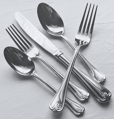 Lenox Butler's Gourmet 54 Piece Stainless Flatware Service/8 New No Retail Box