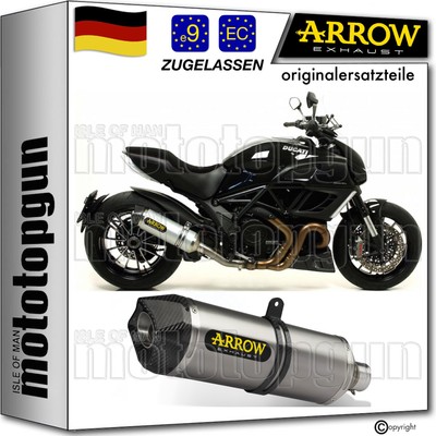 auspuff open titan c tech arrow fur ducati diavel 2011 11 2012 12 2013 13