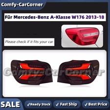 Paar LED Rückleuchten Blinker Für Mercedes-Benz A-Klasse W176 2013-2018 Schwarz