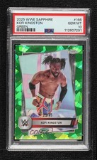 2025 Chrome WWE Sapphire Edition Green 29/75 Kofi Kingston PSA 10 GEM MT 19c6