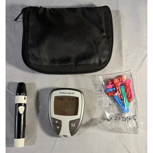 Contour Next EZ Blood Glucose Meter Kit w Microlet Next Lancing Device Lancets