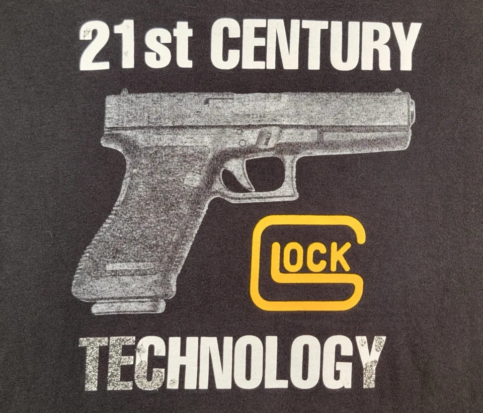 Camiseta vintage Glock Gun 21st Century Technology arma de fuego talla L Foto 2 de 4