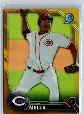 2016 Bowman #BCP118 Keury Mella Chrome Prospects Gold Refractor #/50 i04