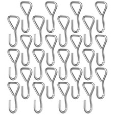 50Pcs Metal Car Seat Cover Hooks Strong Hanging Hooks for Automotive Use Silver
