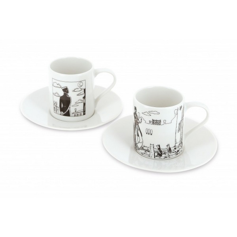 Idée cadeau originale : Coffret de 2 tasses Corto Maltese à Venise pour fans de BD