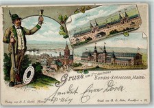 13720383 - 6500 Mainz Lithographie Vorlaeufer 11. Deutsches Bundesschiessen