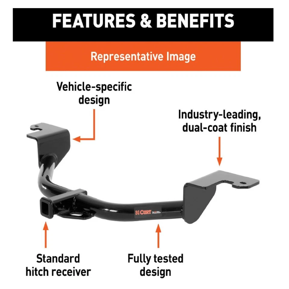 Curt Class 1 Trailer Hitch 11256 for Nissan Versa SEDAN — 第 2/4 张图片