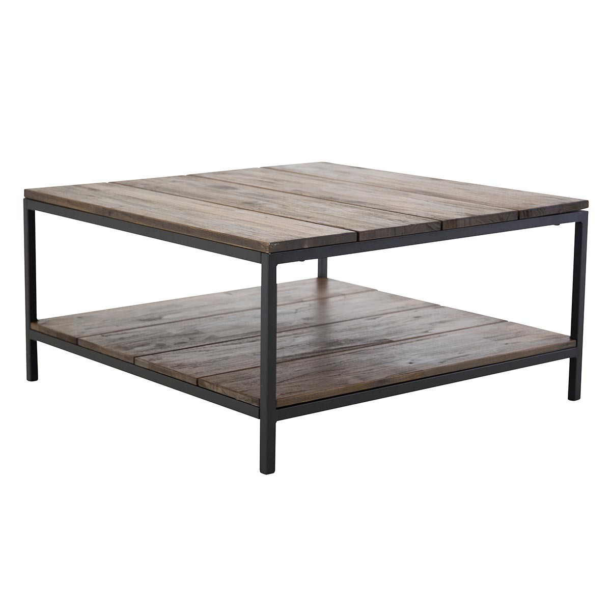 Table basse en teck Padang 80cm pour des apéritifs conviviaux au salon