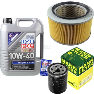 MANN Inspektionspaket LIQUI MOLY 5L 10W-40 für Suzuki Samurai 1.3 AWD SJ 413