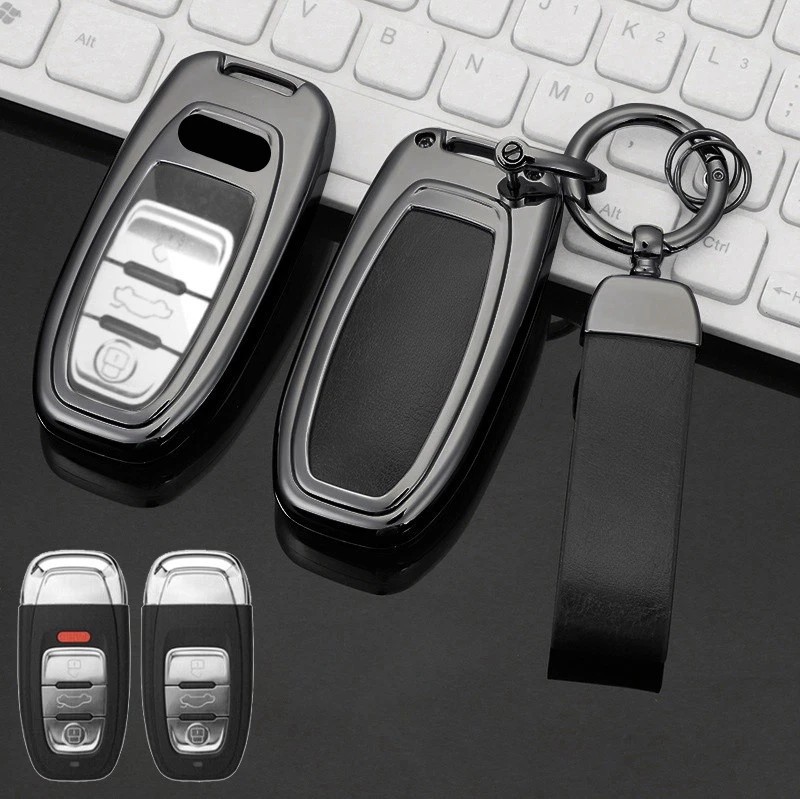 Funda Carcasa Llave Coche TPU Aleación Zinc Para Audi A4 A5 A6 A7 A8 S3 S4 S5 Q3 Q5 Q7 TT Foto 3 de 4