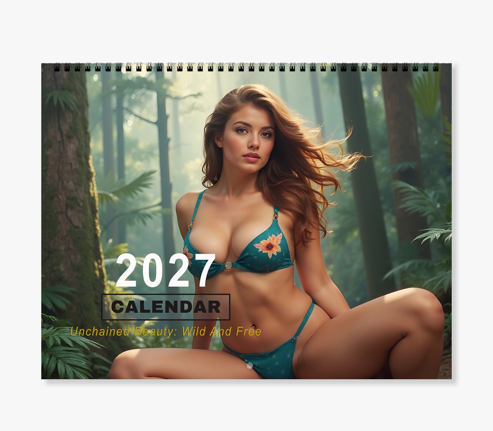 Unchained Beauty Calendar 2027, Illustration Of Naked Nude Women, Pin Up Girls