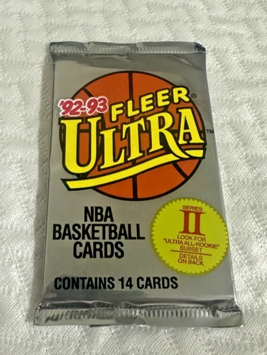 1992-93 Fleer Ultra Series 2 Basketball Sealed Pack From Box SHAQ RC, Jordan