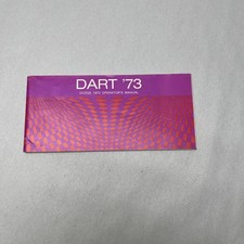 1973 Dodge Dart Owners Manual Original